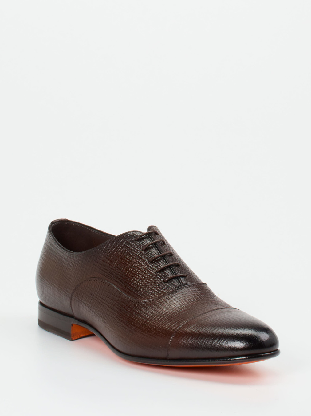 Santoni ダークブラウン ドレスシューズ 6.5 Santoni Dark Brown Brogue Oxford • Brogue