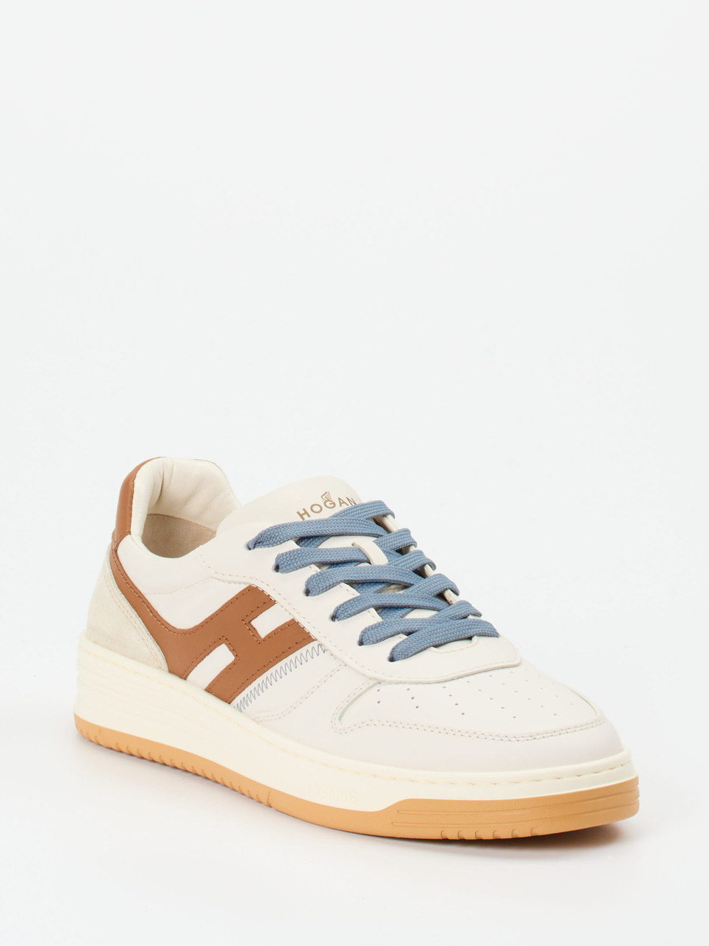 Hogan – Sneaker aus Kalbleder in Cremeweiß