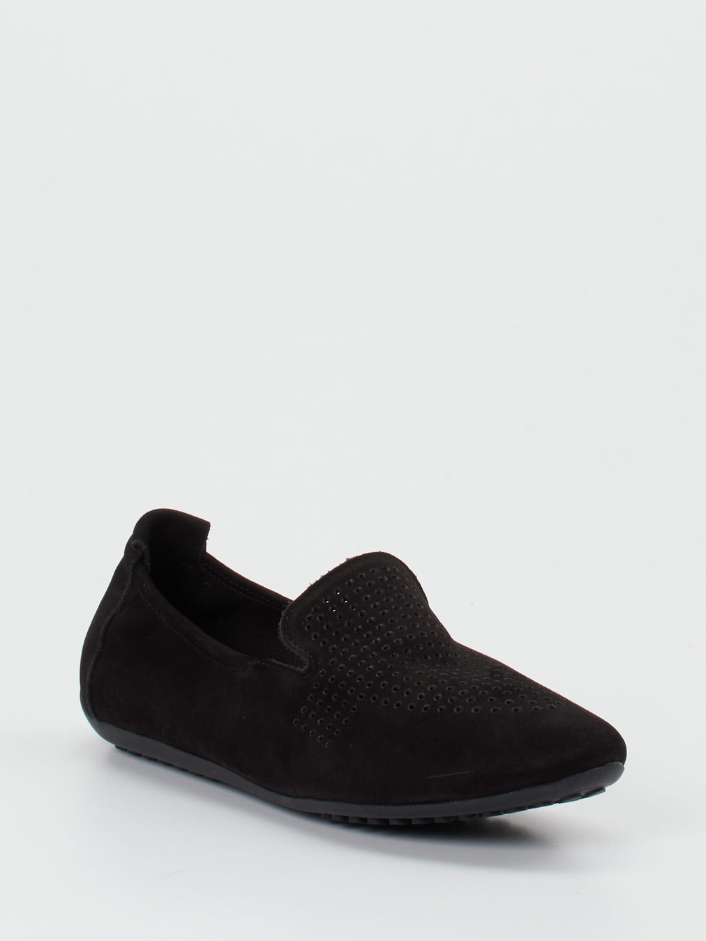 Arche – Slipper aus Nubukleder in Schwarz