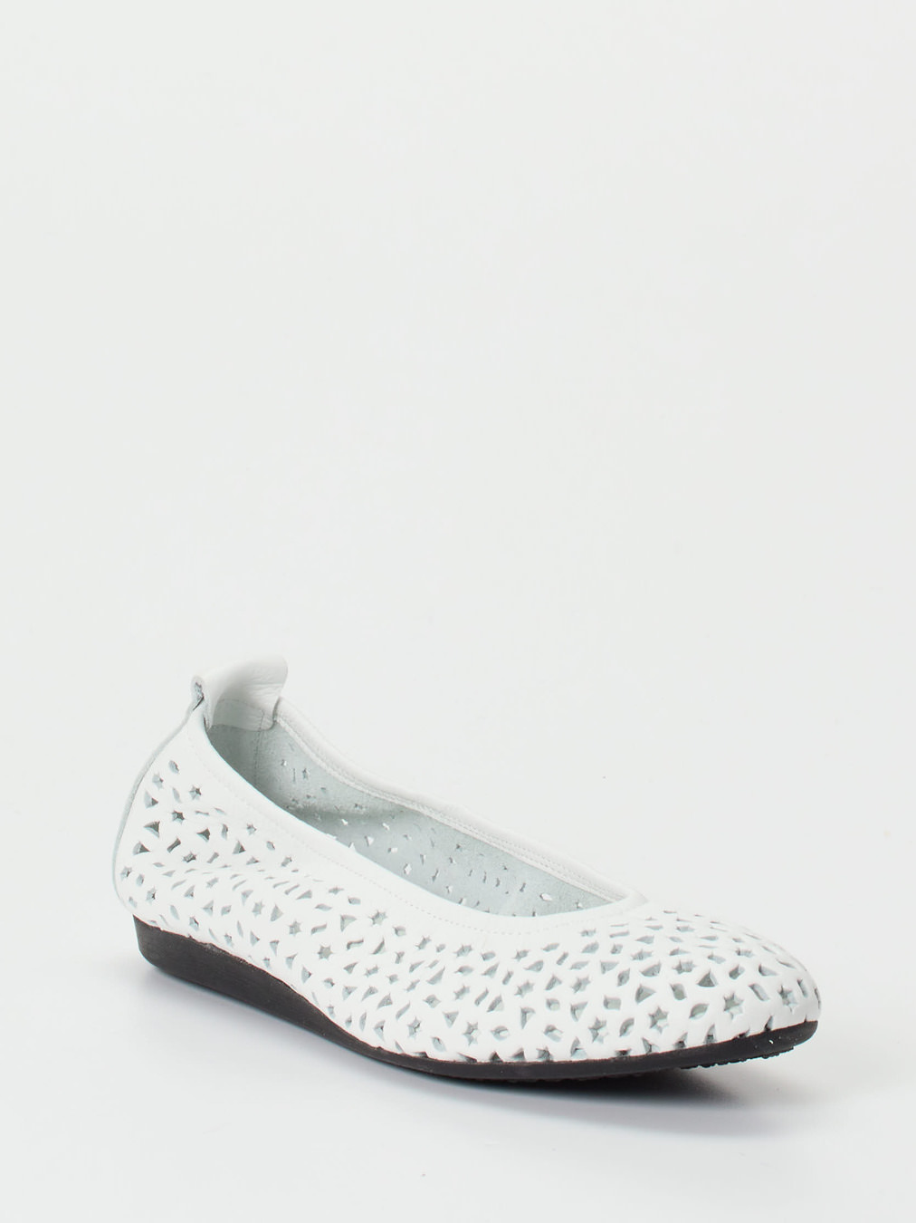 Arche – Komfort-Ballerinas aus Nubukleder Weiß