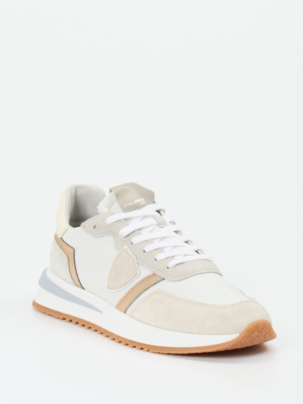 Philippe Model – Sneaker aus Veloursleder Offwhite