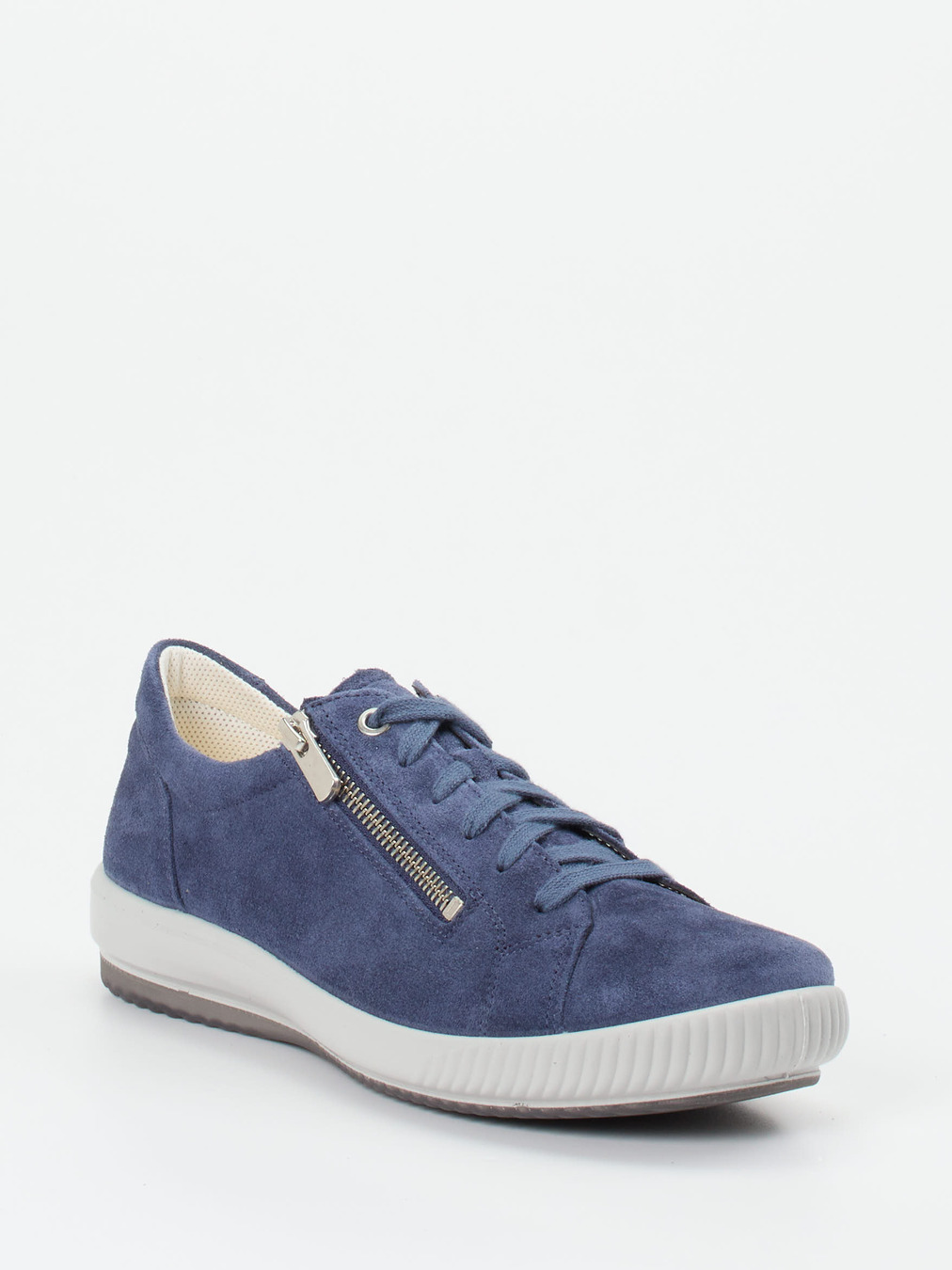 Legero – Komfort-Sneaker aus Veloursleder jeansblau