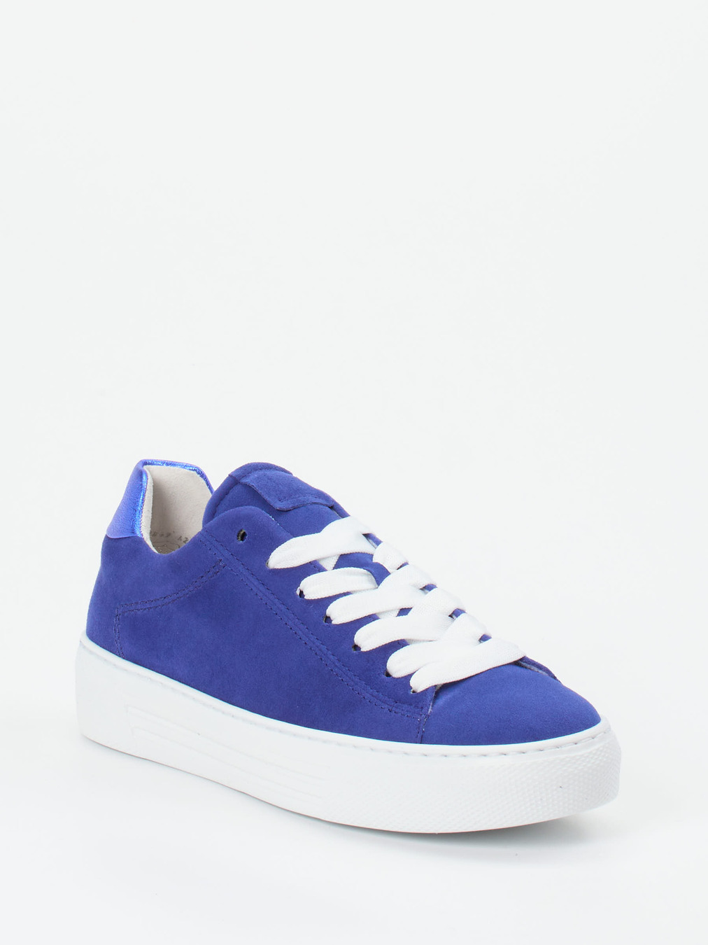 Gabor Comfort – Sneaker aus Veloursleder Kobaltblau