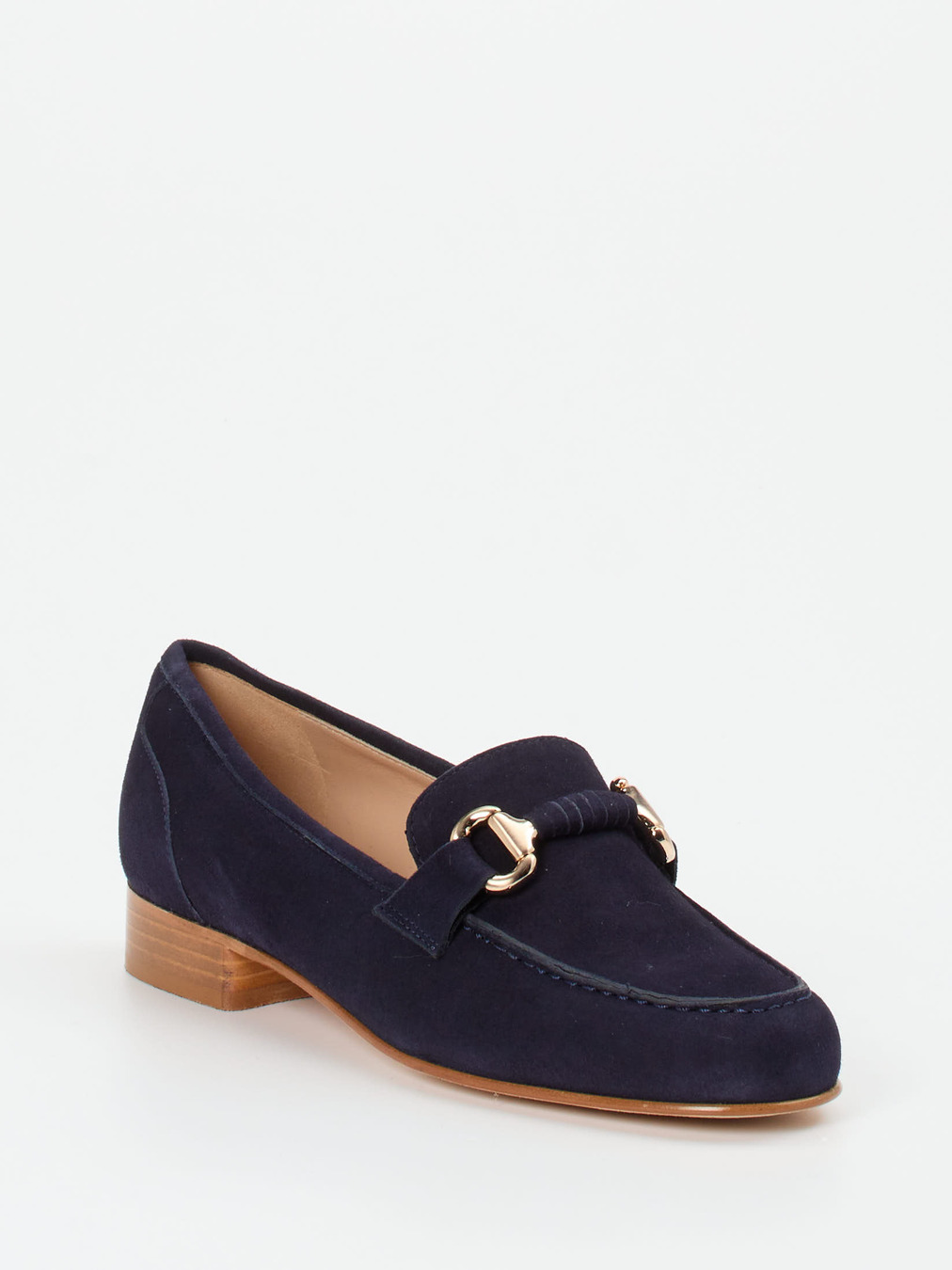 Mannori – Loafer aus Veloursleder Dunkelblau
