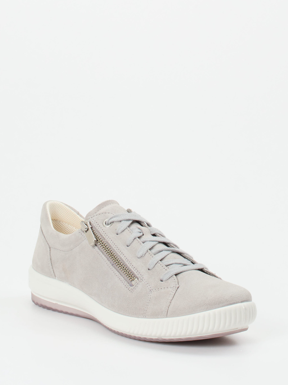 Legero – Sneaker aus Veloursleder hellgrau