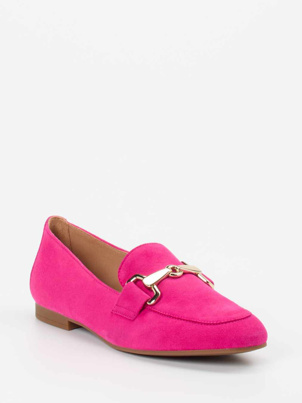 Gabor – Loafer aus Veloursleder in Pink