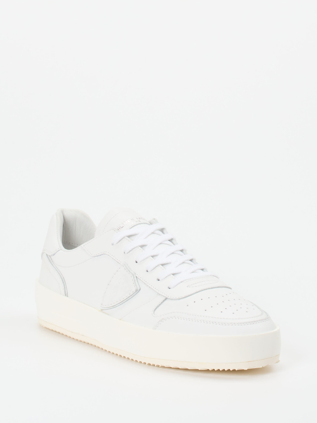 Philippe Model – Sneaker aus Kalbleder in Weiß