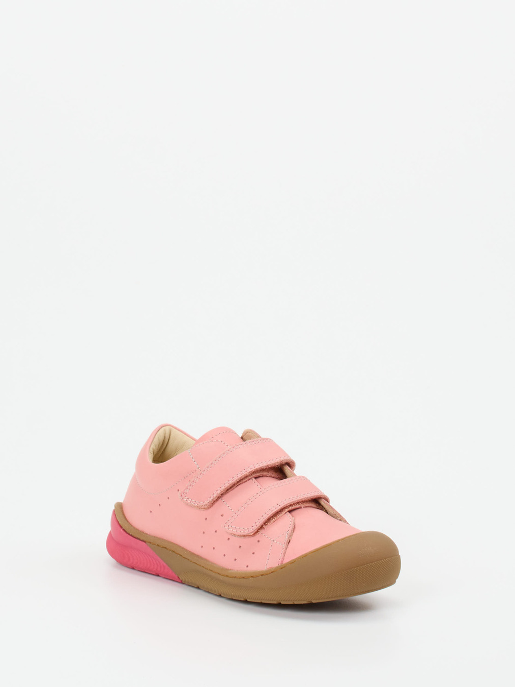 Naturino – Klettverschluss-Sneaker aus Kalbleder pink