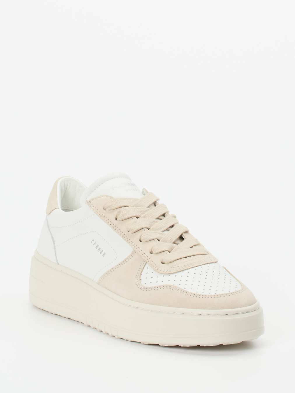 Copenhagen – Sneaker aus Kalbleder und Veloursleder Beige