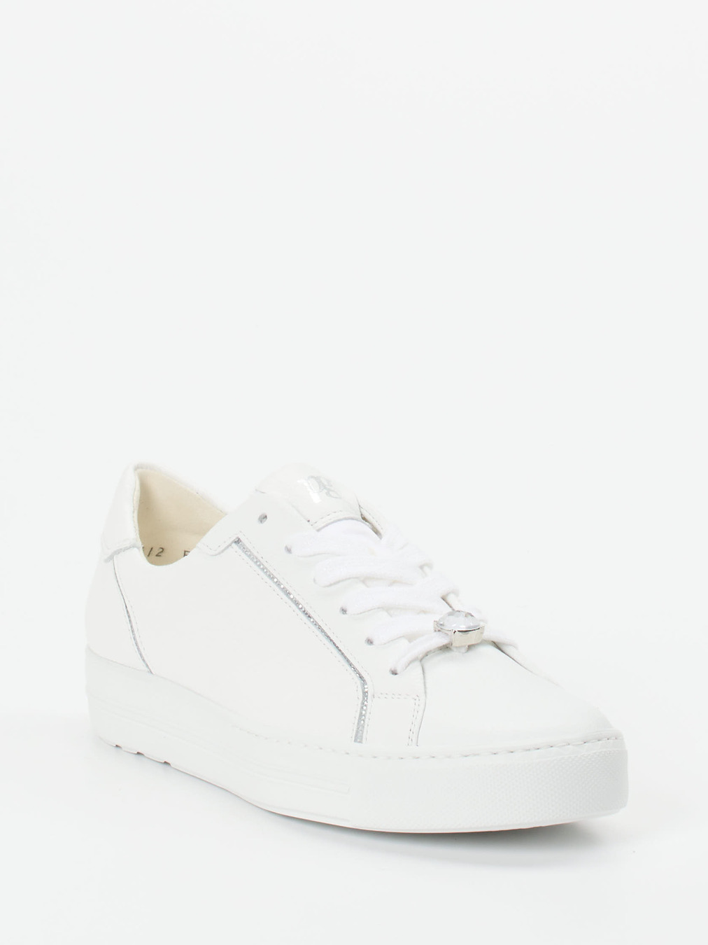 Paul Green – Low-Top Sneaker aus Kalbleder weiß