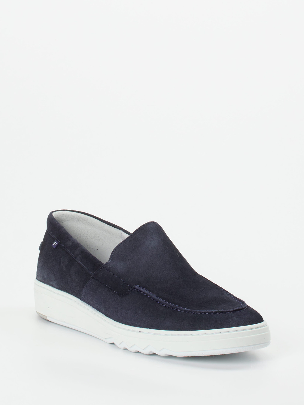 Floris van Bommel – Loafer aus Veloursleder Dunkelblau