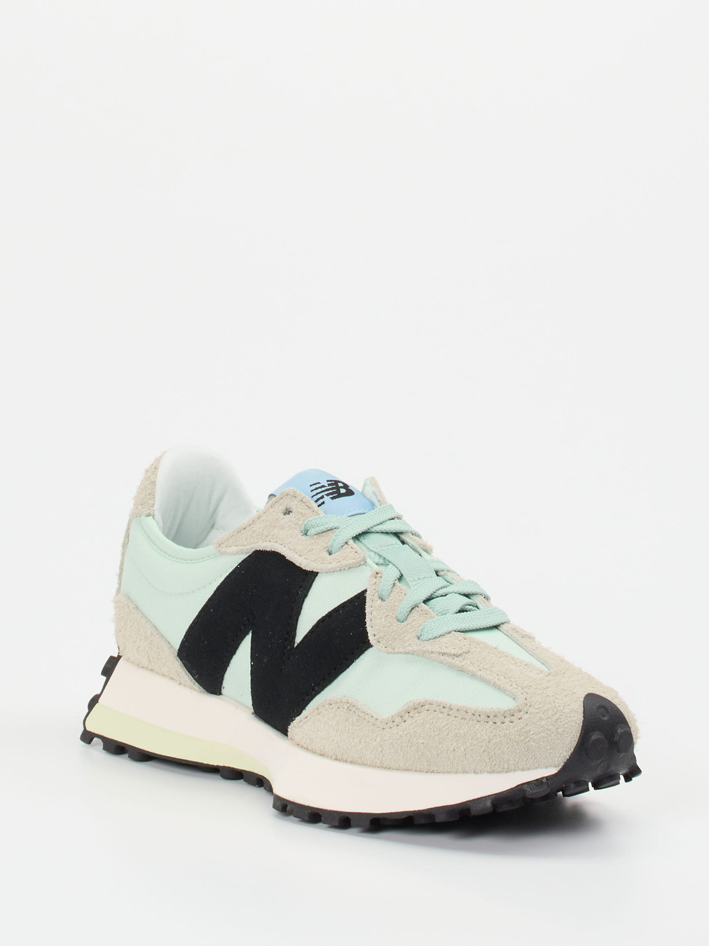 New Balance – Sneaker aus Textil und Veloursleder mint