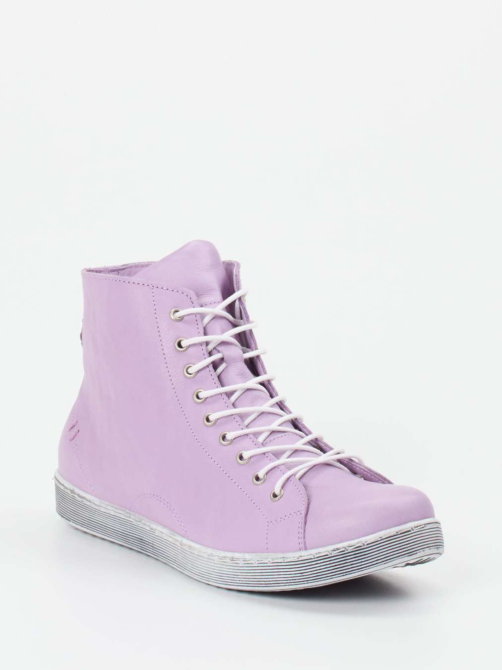 Andrea Conti – Schnürstiefelette aus Kalbleder Flieder