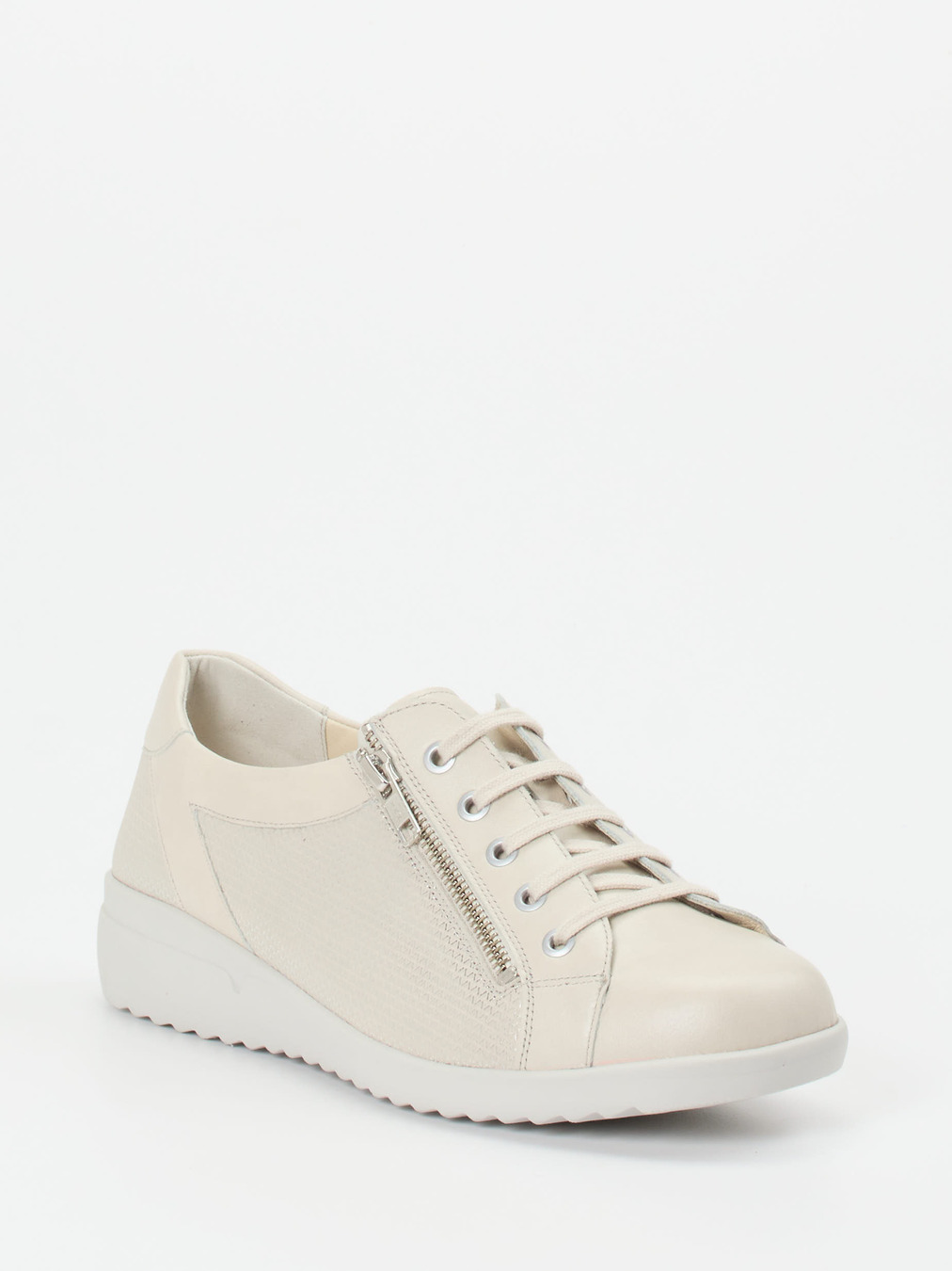 Solidus – Komfort-Sneaker aus Kalbleder beige