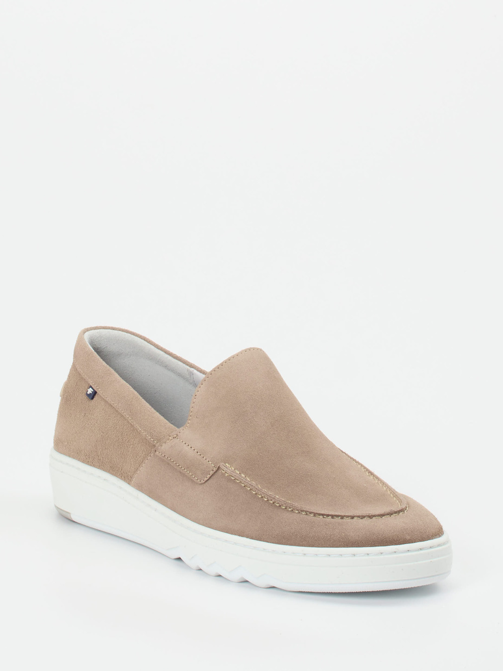 Floris van Bommel – Loafer aus Veloursleder Sandbeige