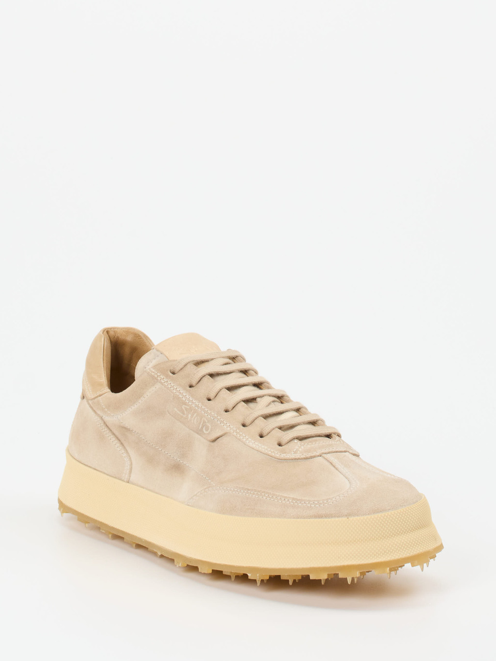 Shoto – Sneaker aus Veloursleder Beige