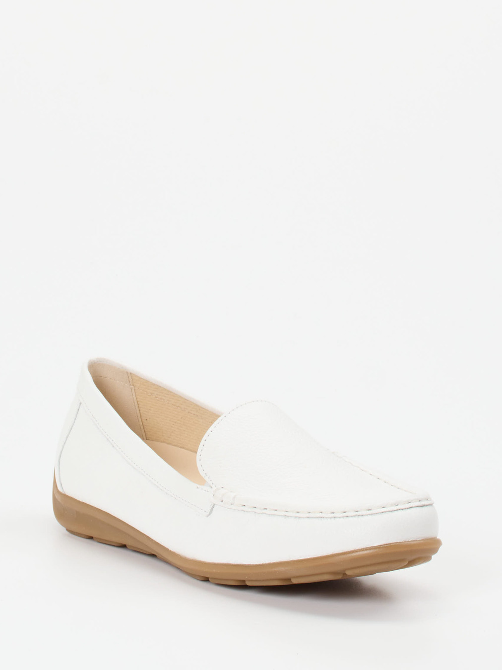 Gabor Comfort – Slipper aus Ziegenleder Weiß