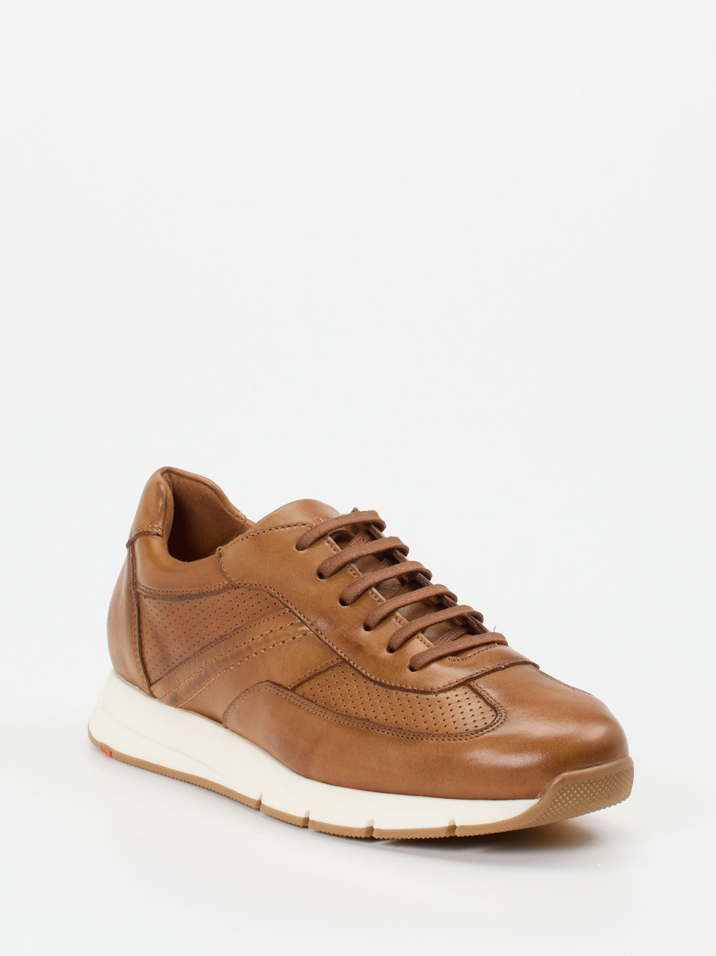 Lloyd – Sneaker aus Kalbleder in Cognacbraun