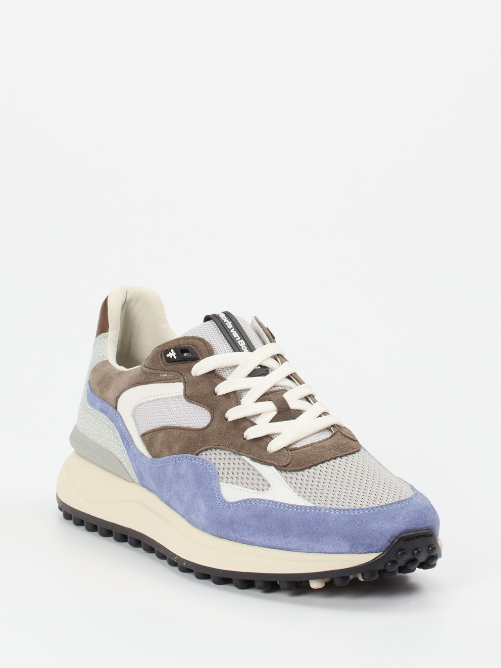 Floris van Bommel – Retro-Sneaker aus Veloursleder Grau