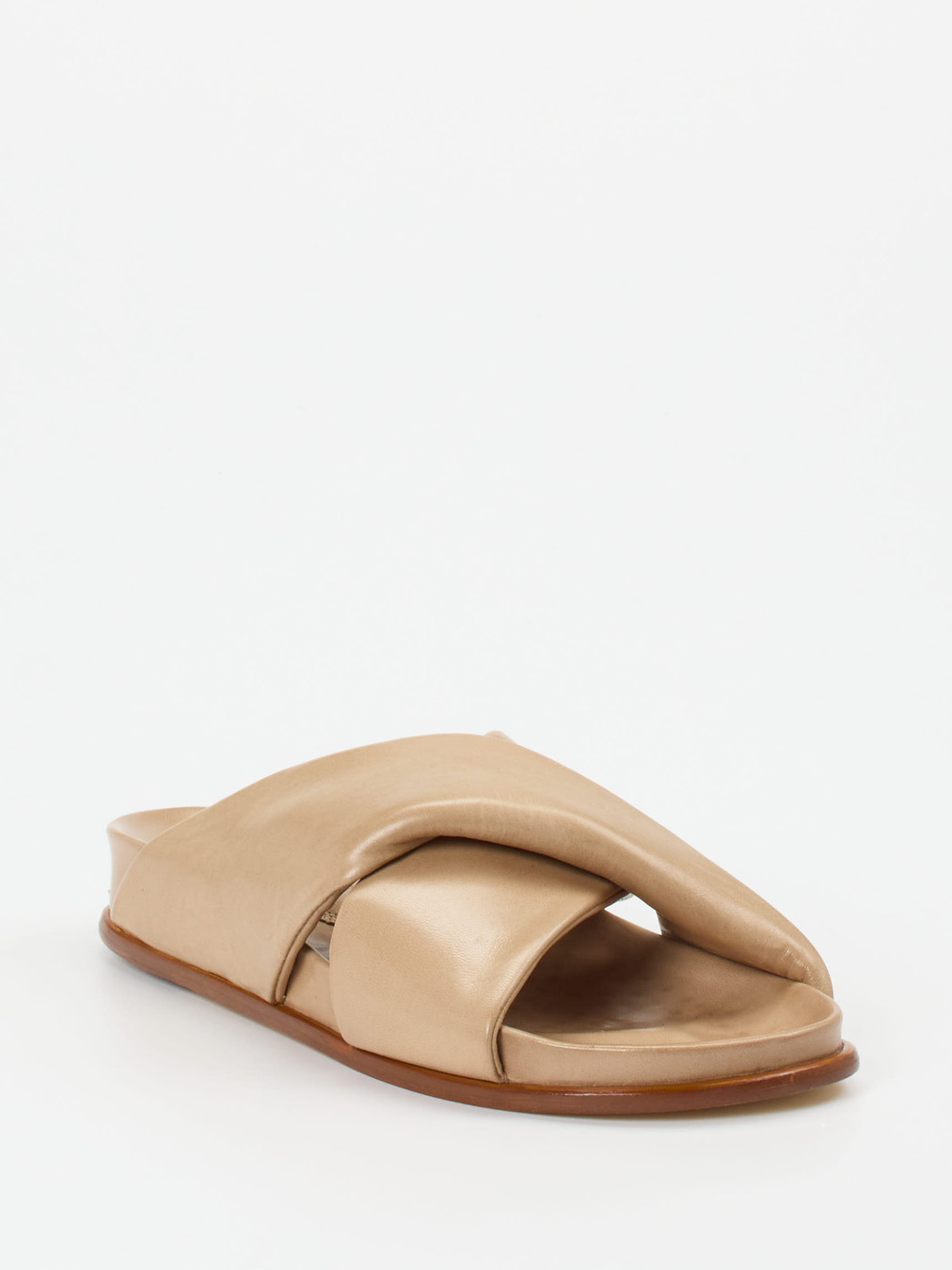 Konstantin Starke – Slides aus Lammleder in Beige
