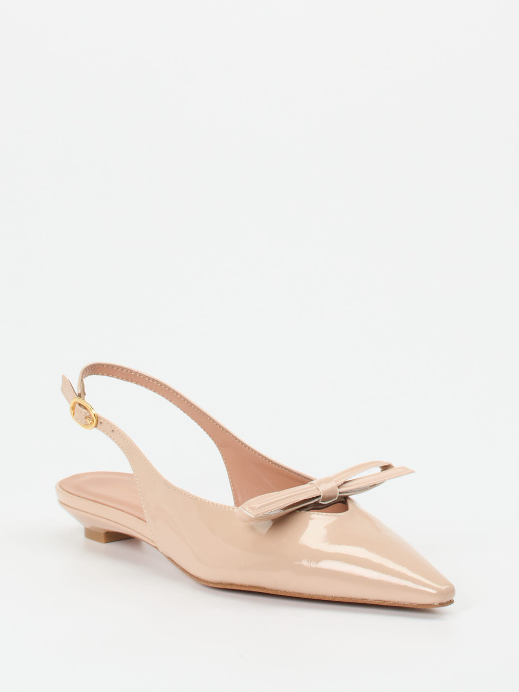 Konstantin Starke – Slingback-Ballerinas aus Lackleder Beige