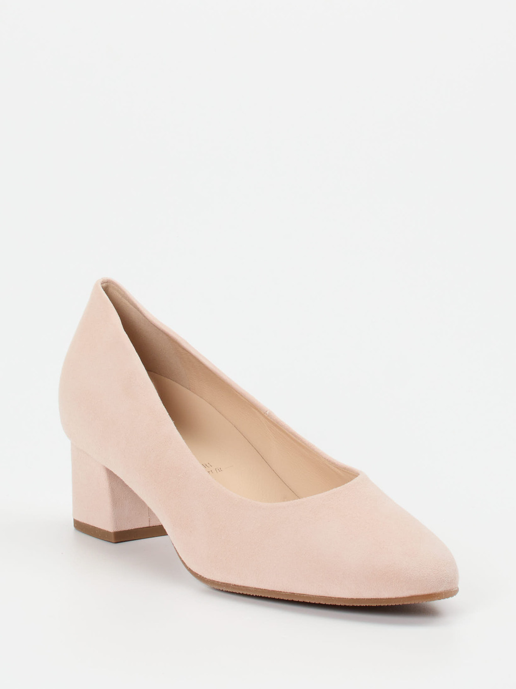 Hassia – Pumps aus Veloursleder in Rosébeige