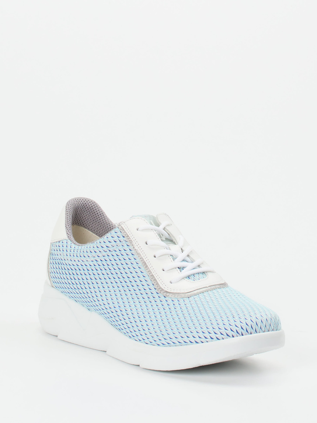 Waldläufer – Komfort-Sneaker aus Textil in Hellblau