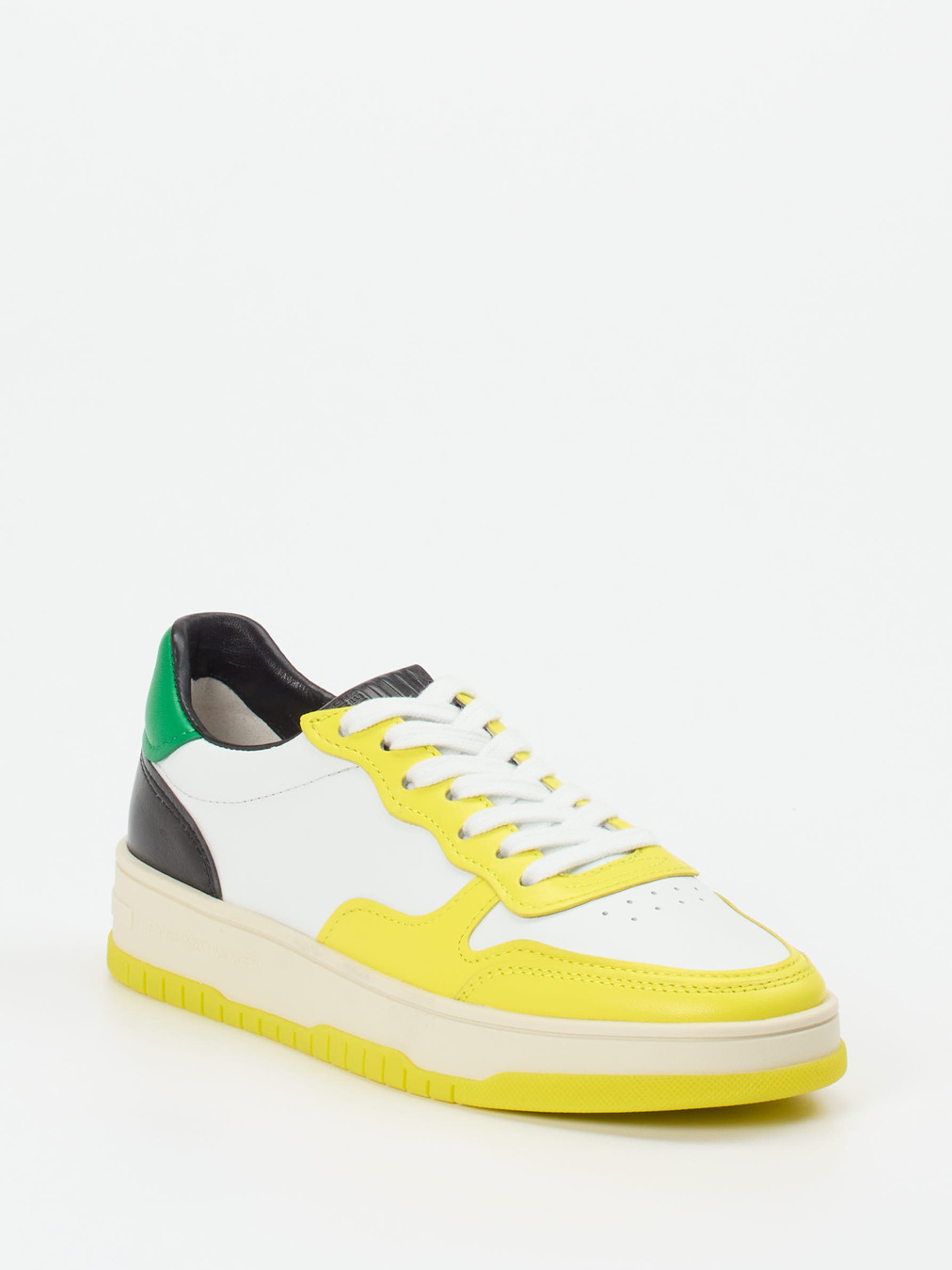 Kennel & Schmenger – Sneaker aus Lammleder zitronengelb