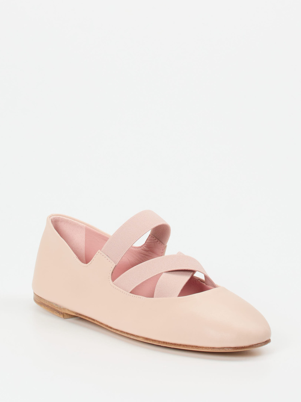Pretty Ballerinas – Riemchen-Ballerina aus Lammleder rosa