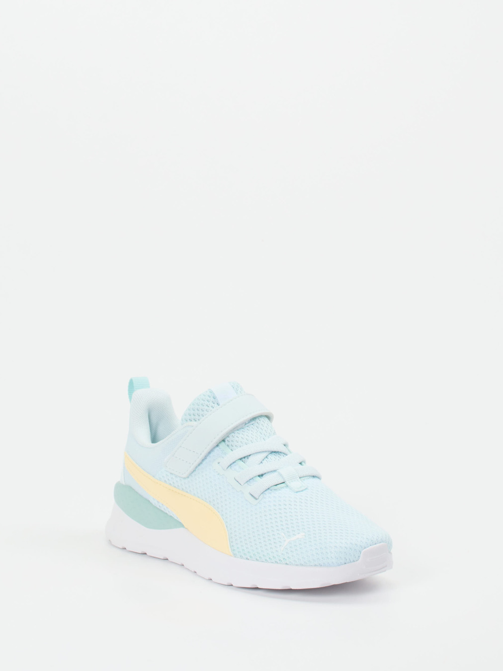 Puma – Kinder-Sneaker aus Meshtextil Hellblau