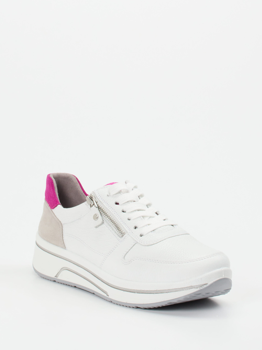 Ara – Komfort-Sneaker aus Kalbleder weiß