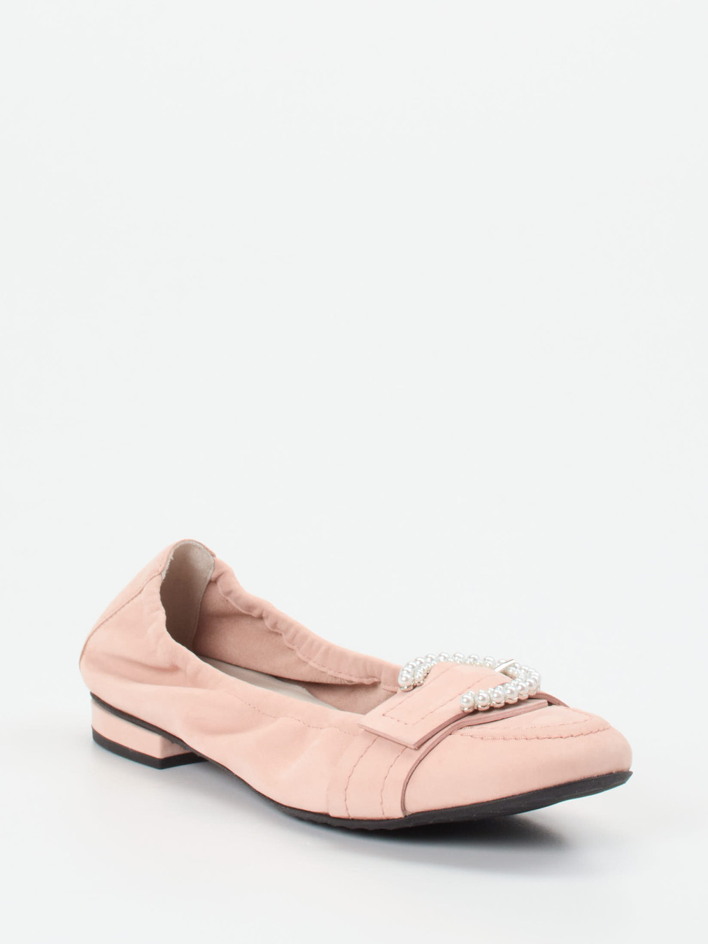 Kennel & Schmenger – Loafer-Ballerinas aus Nubukleder rosa