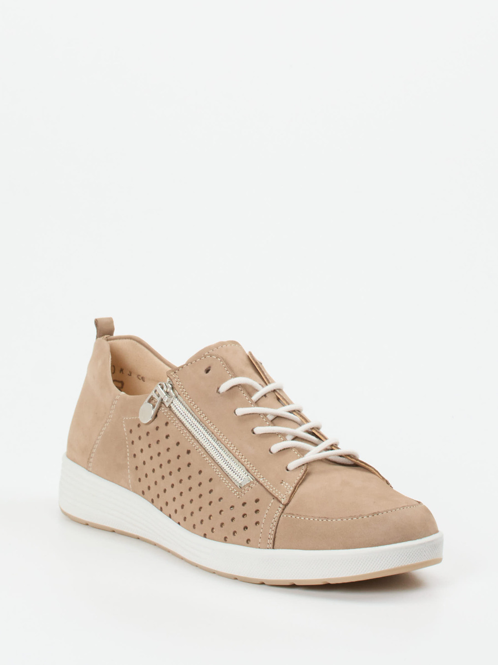Ganter – Komfort-Sneaker aus Nubukleder Beige