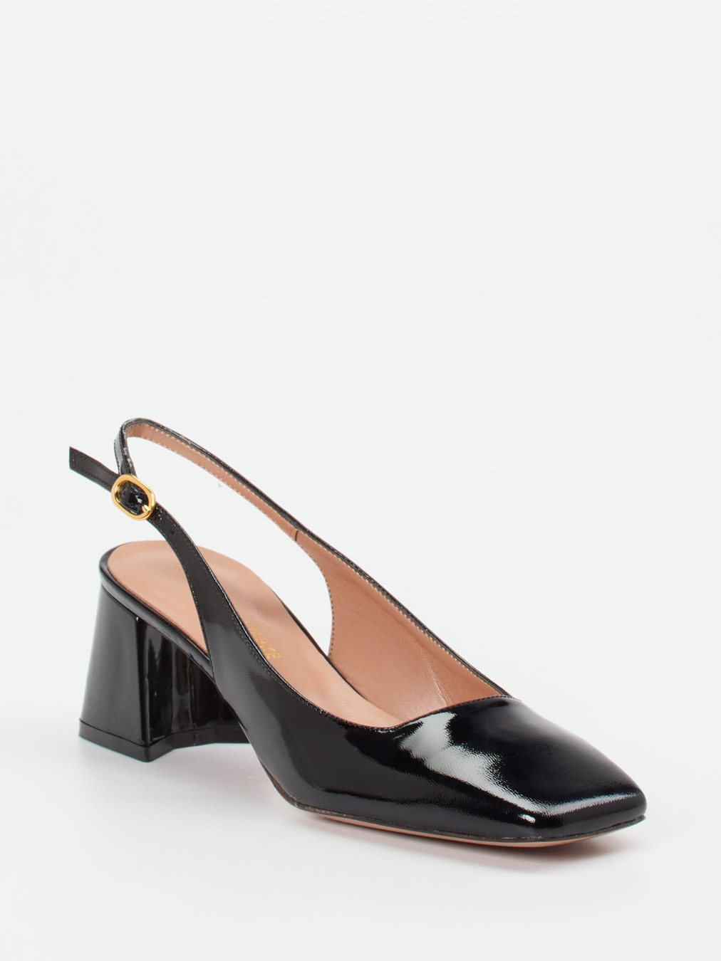 Konstantin Starke – Slingback-Pumps aus Lackleder Schwarz