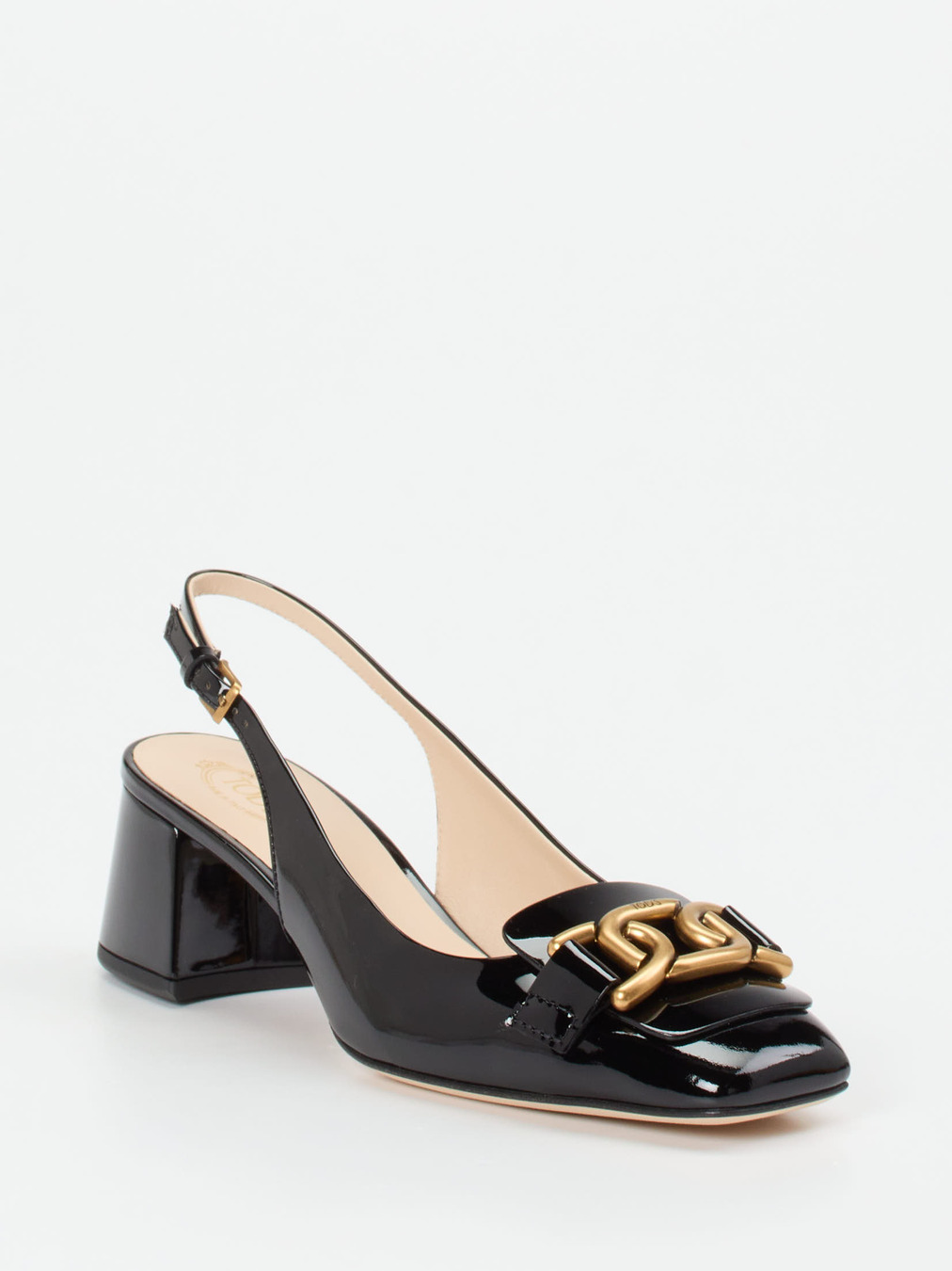 Tod's – Slingback-Pumps aus Lackleder Schwarz
