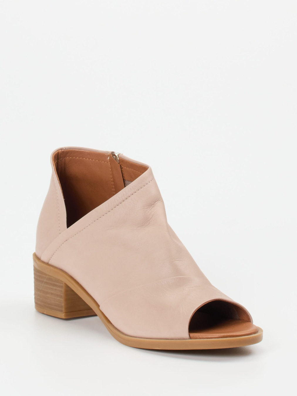 Andrea Conti – Stiefelette aus Kalbleder Rosébeige