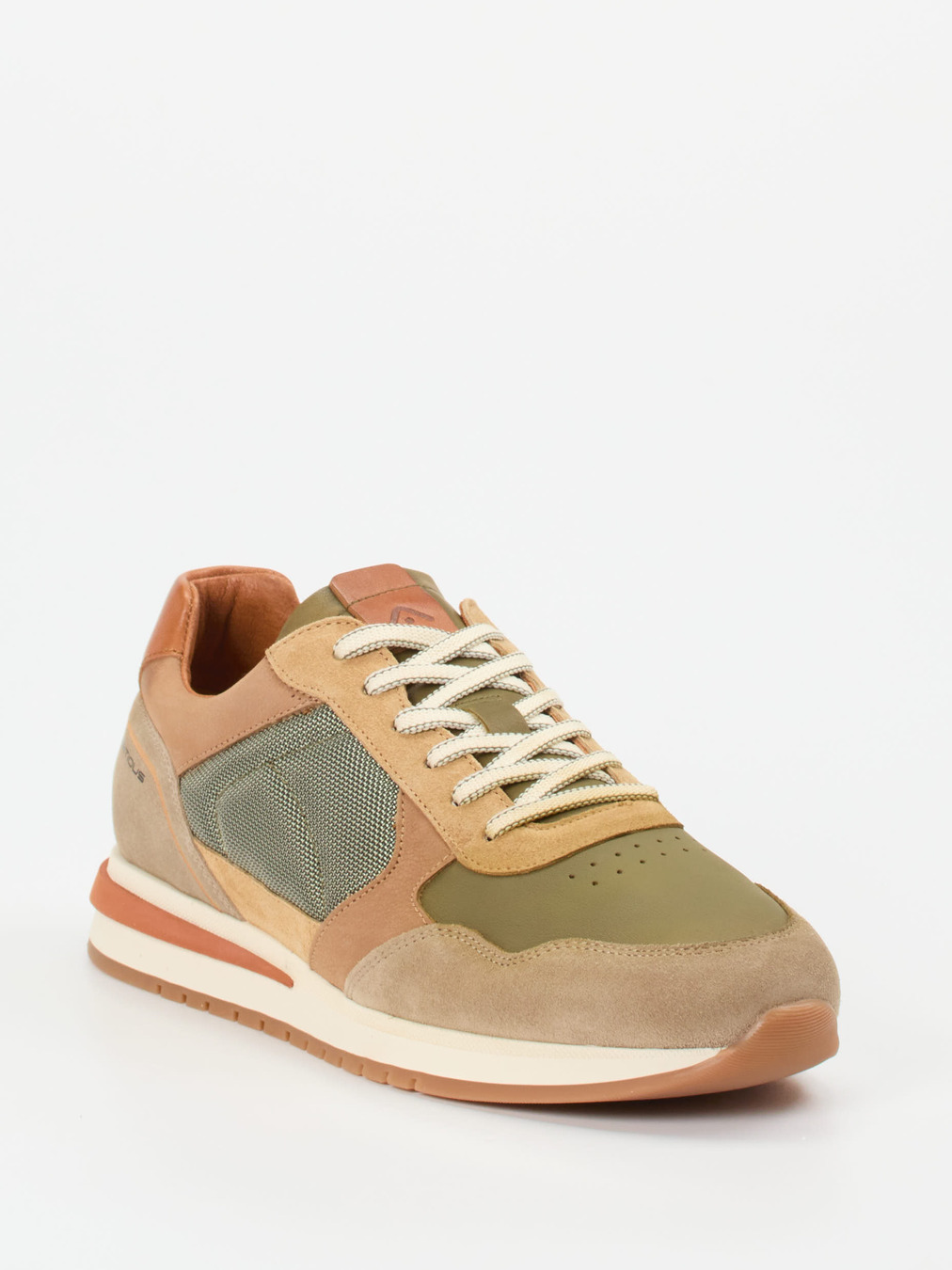 Ambitious – Retro-Sneaker aus Veloursleder olivgrün