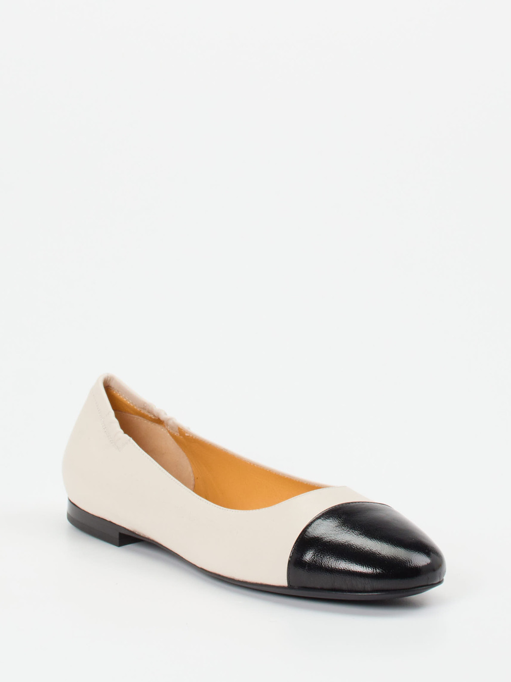 Truman's – Captoe-Ballerinas aus Lammleder zweifarbig