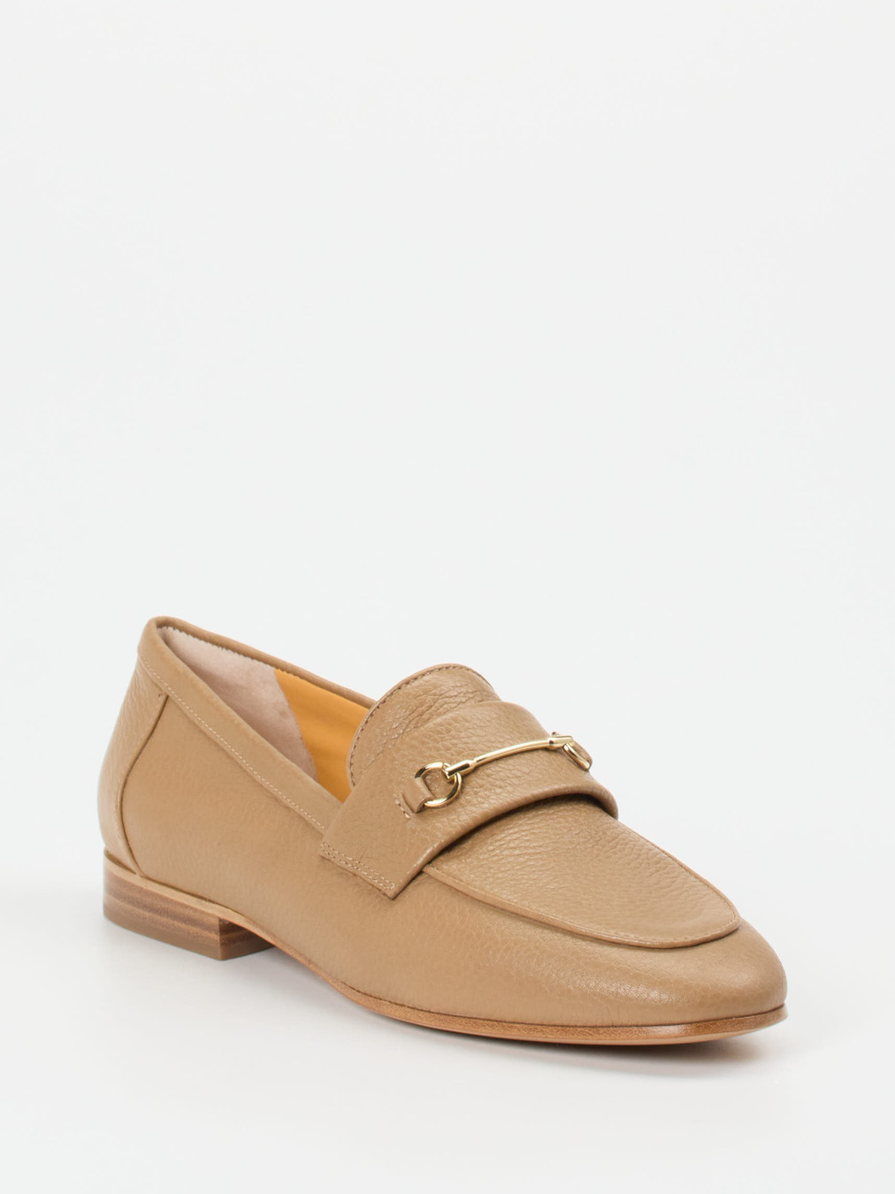 Truman's – Loafer aus genarbtem Hirschleder beige