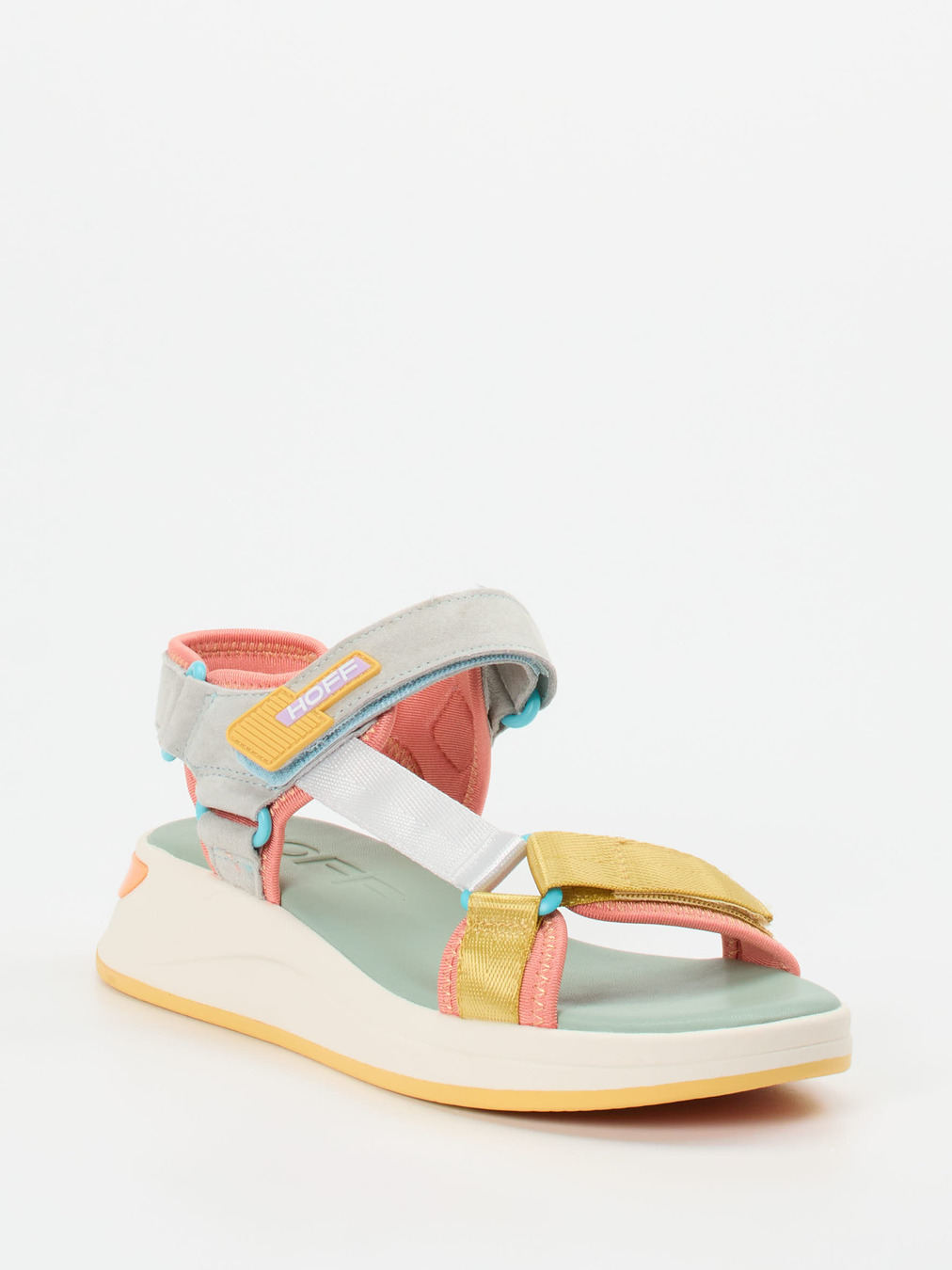 THE HOFF BRAND – Trekking-Sandalen aus Textil und Veloursleder