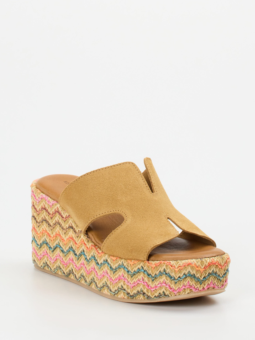 Konstantin Starke – Plateau-Pantoletten aus Veloursleder