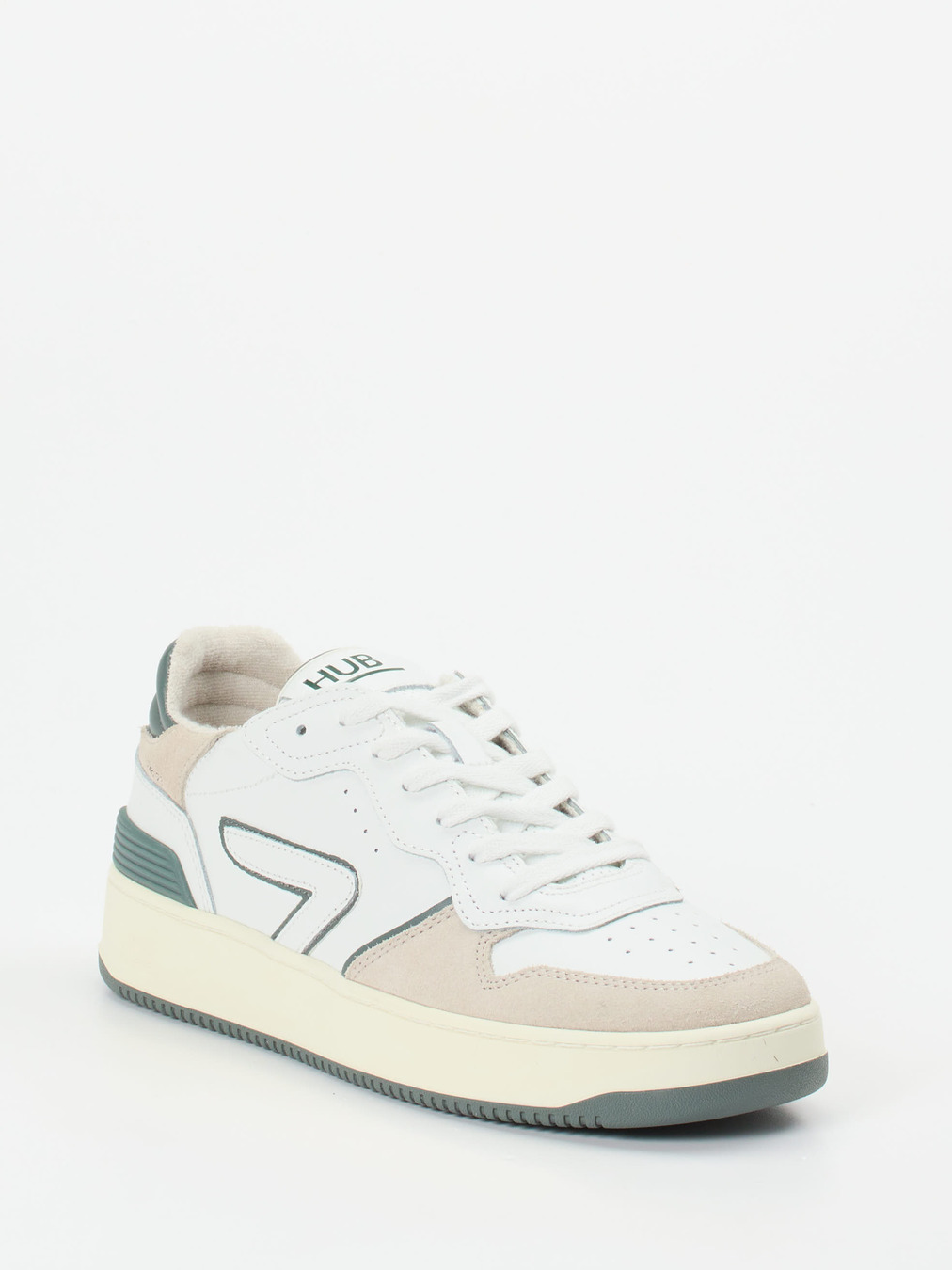 HUB – Sneaker aus Kalbleder in Weiß