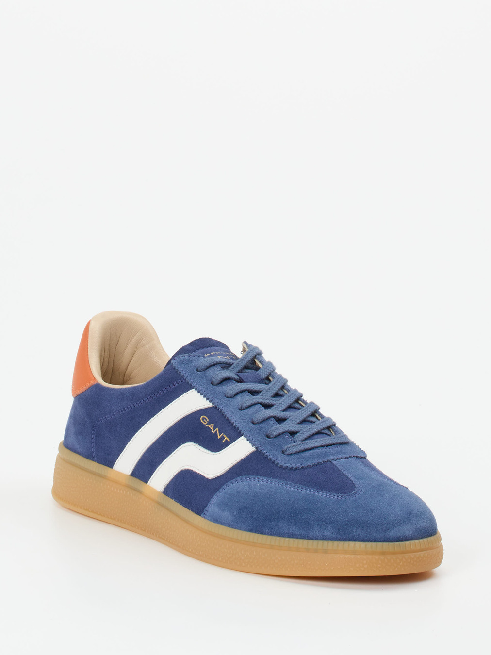 Gant – Retro-Sneaker aus Veloursleder kornblumenblau