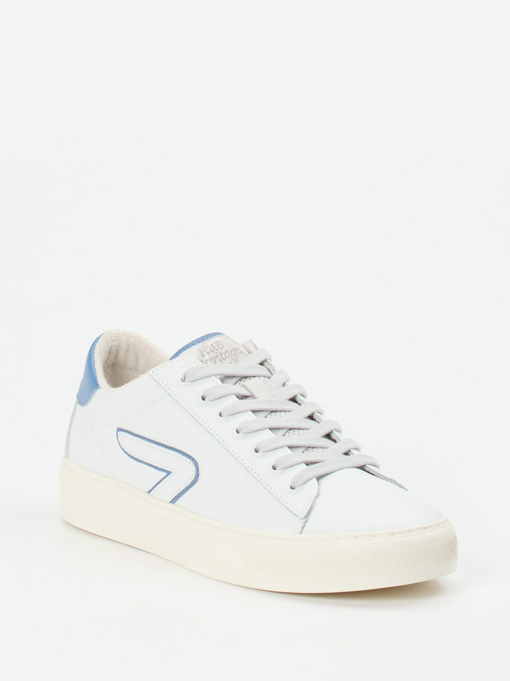 HUB – Sneaker aus Kalbleder mit Farbakzent