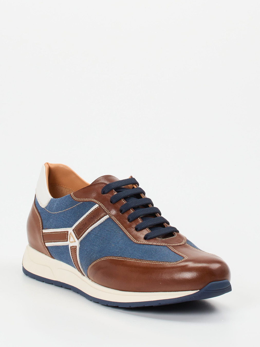 Galizio Torresi – Retro-Sneaker aus Kalbleder und Canvas