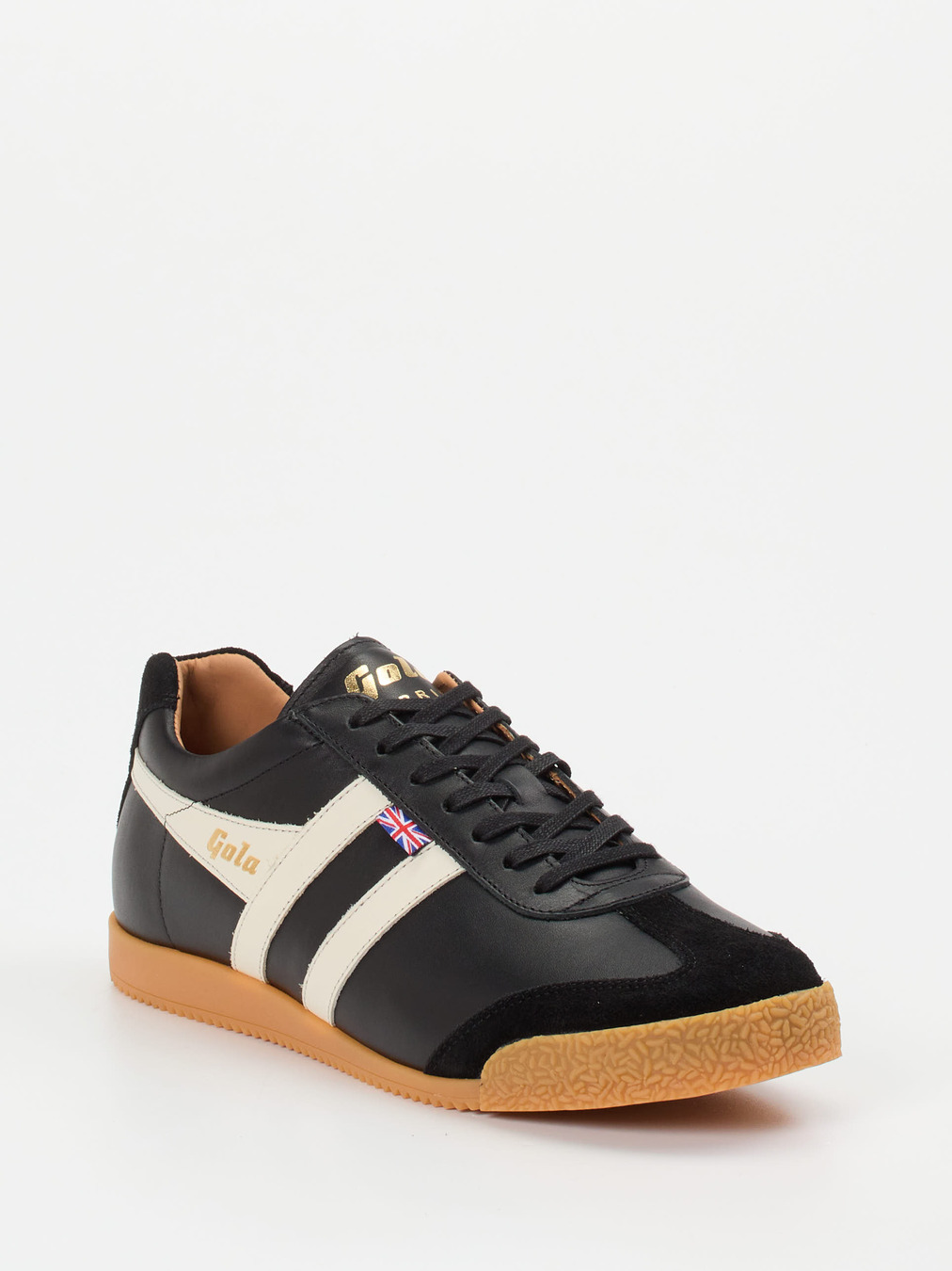 Gola – Retro-Sneaker aus Kalbleder schwarz