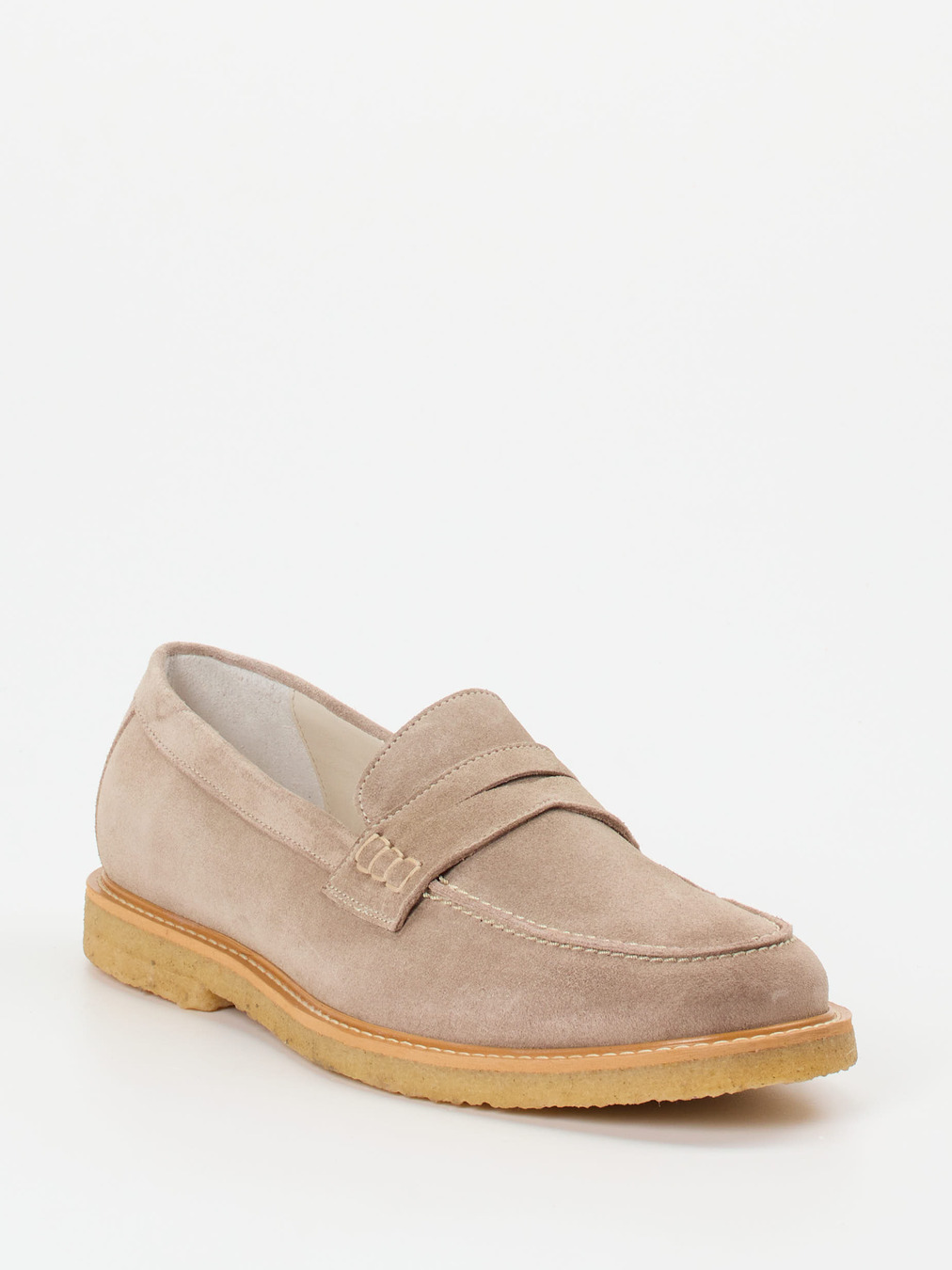 Quarvif – Loafer aus Ziegenleder in Taupe