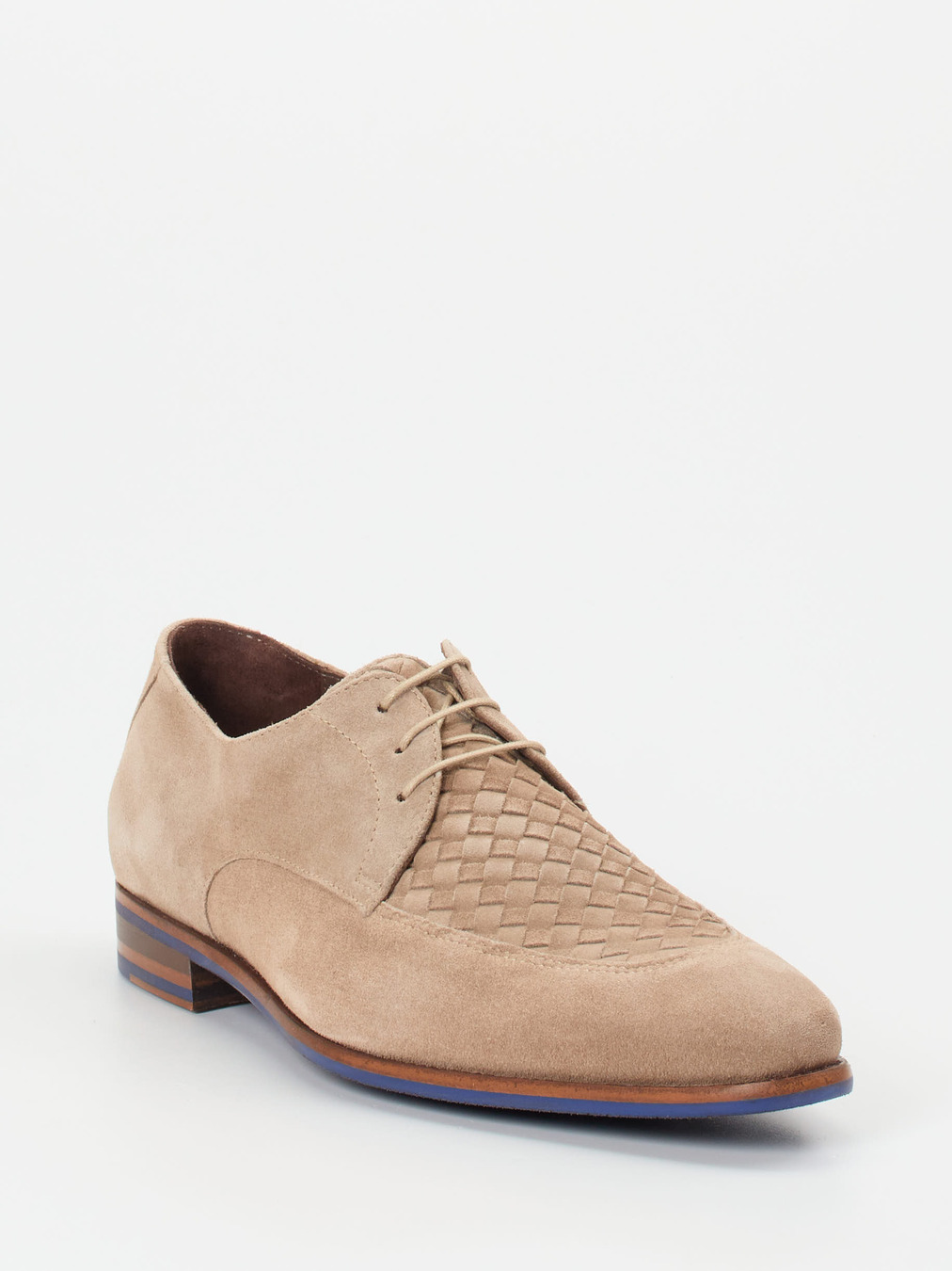 Floris van Bommel – Derby aus Veloursleder Beige