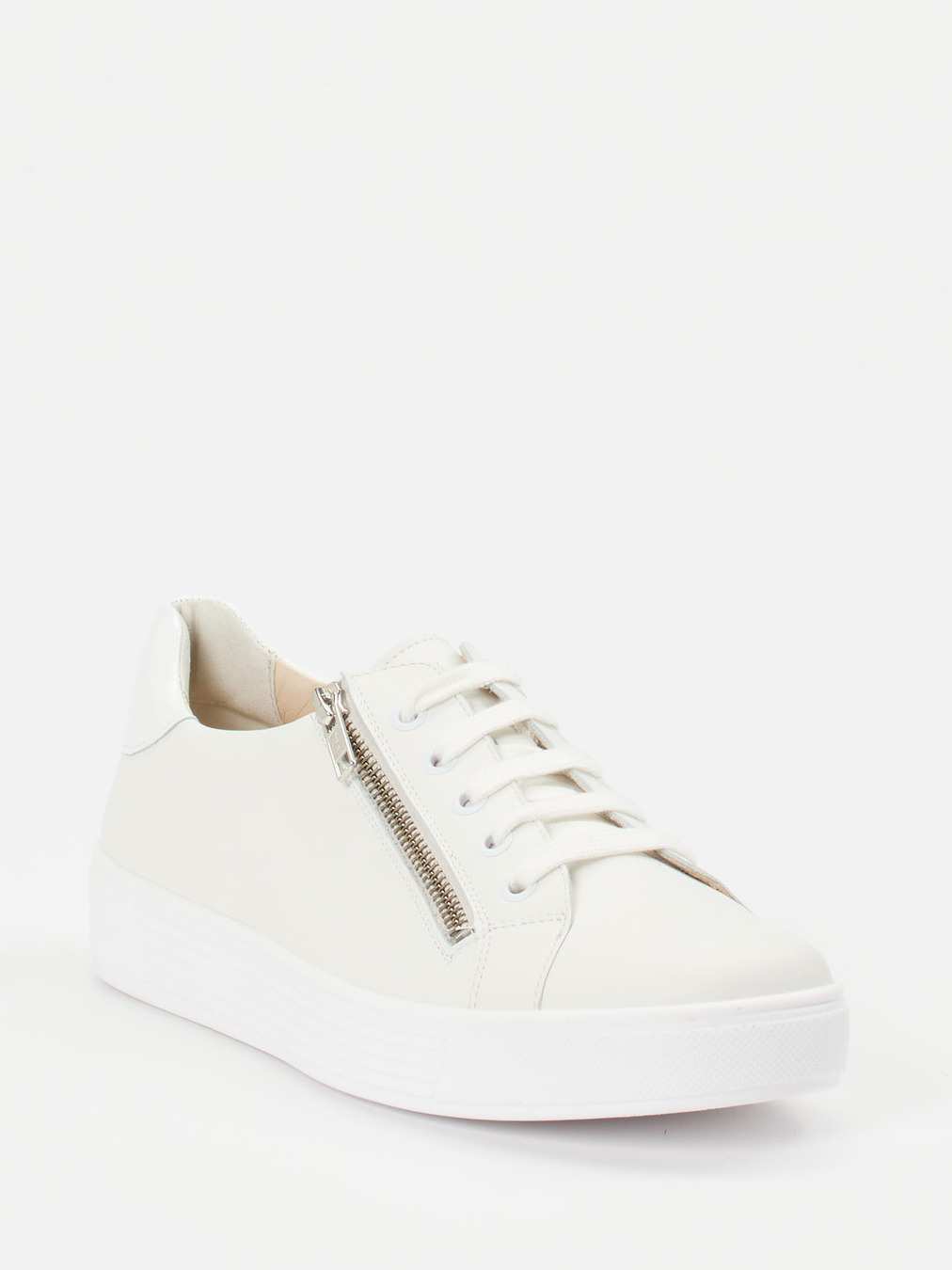 Solidus – Sneaker aus Kalbleder in Offwhite