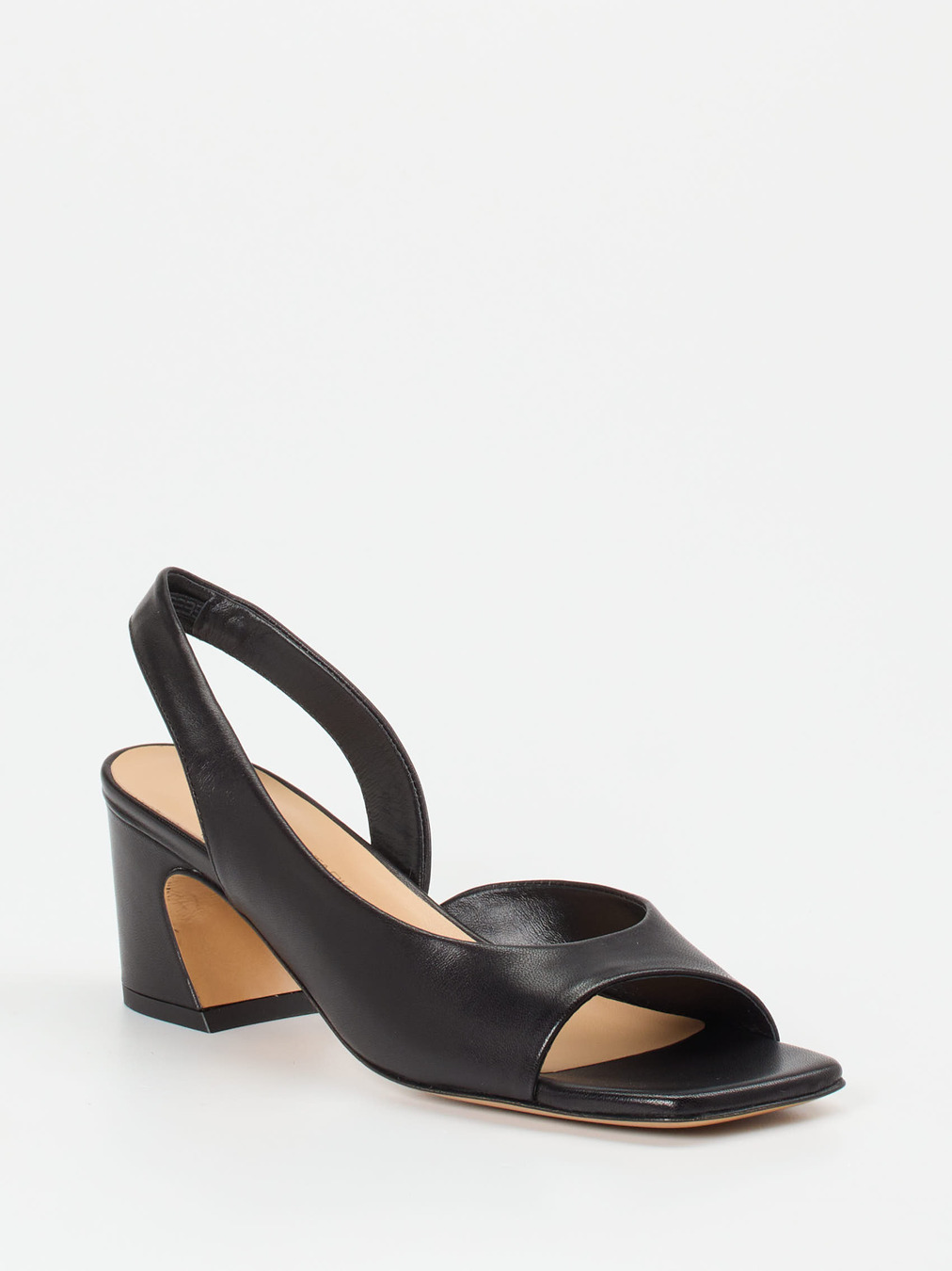Konstantin Starke – Slingback-Sandalen aus Lammleder Schwarz